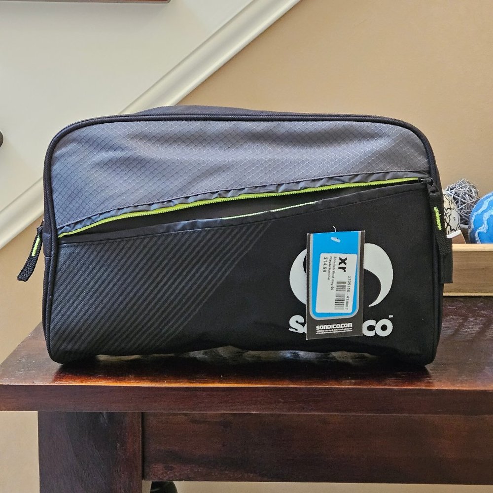 NWT Sondico Shoe / Travel Bag, Black, Length = 12 1/4 inches